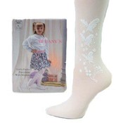 Girl's Fashion Pantyhose With Rhinestone
