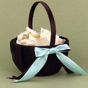 Brown &amp; Aqua Darling Duo Flower Basket