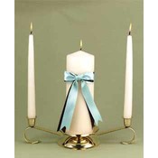 Brown &amp; Aqua Darling Duo- Unity Candle
