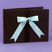 Brown &amp; Aqua Darling Duo Guest Book
