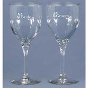 Bride &amp; Groom Wine Glasses