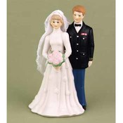 Army Bride &amp; Groom Figurine