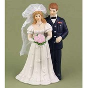 Air Force Bride &amp; Groom Figurine