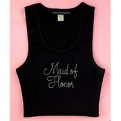 Black Maid of Honor Tank - XL