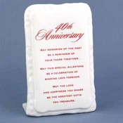 40th Anniversary Plaque