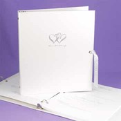 White Linked Heart Memory Album