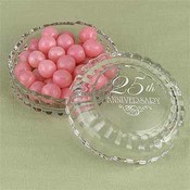 25th Anniversary Round Candy Dish
