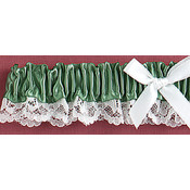 Thyme Ribbon &amp; Lace Garter