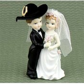 Western Bride &amp; Groom Cake Top