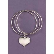 Hearts Bangle Bracelet