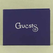 Purple Funky Guest Book