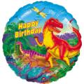 18" H.B. Dinosaur Party - Foil Balloon