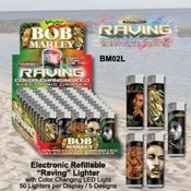 Bob Marley Electronic Refillable "Raving" Lighter