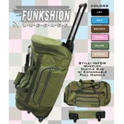 Funkshion luggage wheeled duffle bag