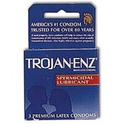 Trojans Spermicidal Lubricated Condoms 3 pk