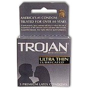 Trojans Ultra Thin Lubricated 3 Count