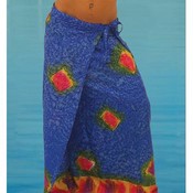 Micro Fiber Italian Design Tie-Dye Long Wrap Skirt