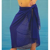 Full Length Polka-Dot Knot Sarong w/ Beads