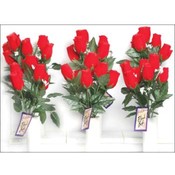 Velvet Rose Bud Bush W / Gyps