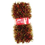 9' Christmas Foil Garland Red and Gold