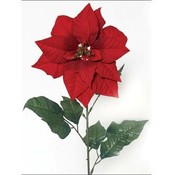 Velvet Poinsettia Stem