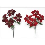 Velvet Poinsettia Stem