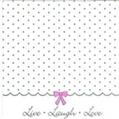 16 pack Live Laugh Love Beverage Napkin