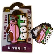 Golf Bag - Luggage Tag - Pink