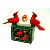Set 2 Cardinal Clip-on Ornament Set