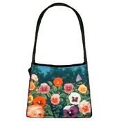 Pansies Design Handbag