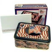 Flag Stationery Tin With Magnet