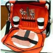 Picnic Seat with Dinner Set