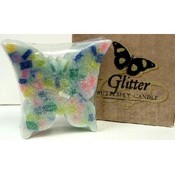 Glitter Butterfly Candle