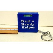 Dad Tape Measure Level Key Ring
