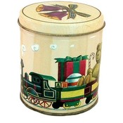 Toy Train Holiday Round Tin