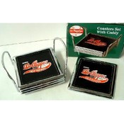 Dr. Pepper 4 Coaster Set with Stand