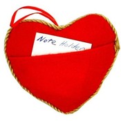 Red Heart Shaped Plush Pillow(Case of 96)