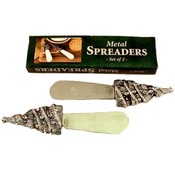 Set 2 Christmas Tree Design Metal Spreaders