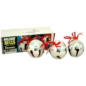 Set 3 Silver Bell Ornaments