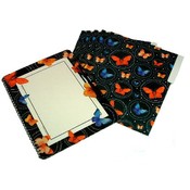 Butterfly Design Write-N-Wipe Board &amp; 5 Folders