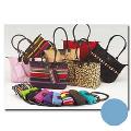 Long Handled Tote Bag Pale Blue 18 pieces