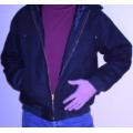Heavy Canvas Quilted Work Jacket With Hood.