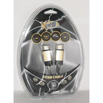 12 Ft Gold Connectors & Mesh HDMI 1080P 1.3B Cable
