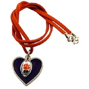 Clemson University Jewelry Necklace Suede Assorted