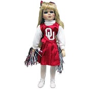 University Of Oklahoma Doll Cheerleader Porc 16In