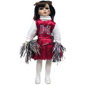 University Of Arkansas Doll Cheerleader Porc 16In