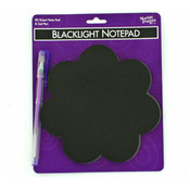 80 Sheet Blacklight Star Shaped Notepad Pen(Case of 120)