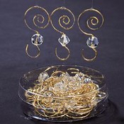 Box of 24 Clear Acrylic Ornament Hooks