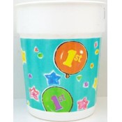 1st Birthday Bear Plastic Cups