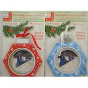 Asst Blue and Red Snow Flake Photo Frame Cards